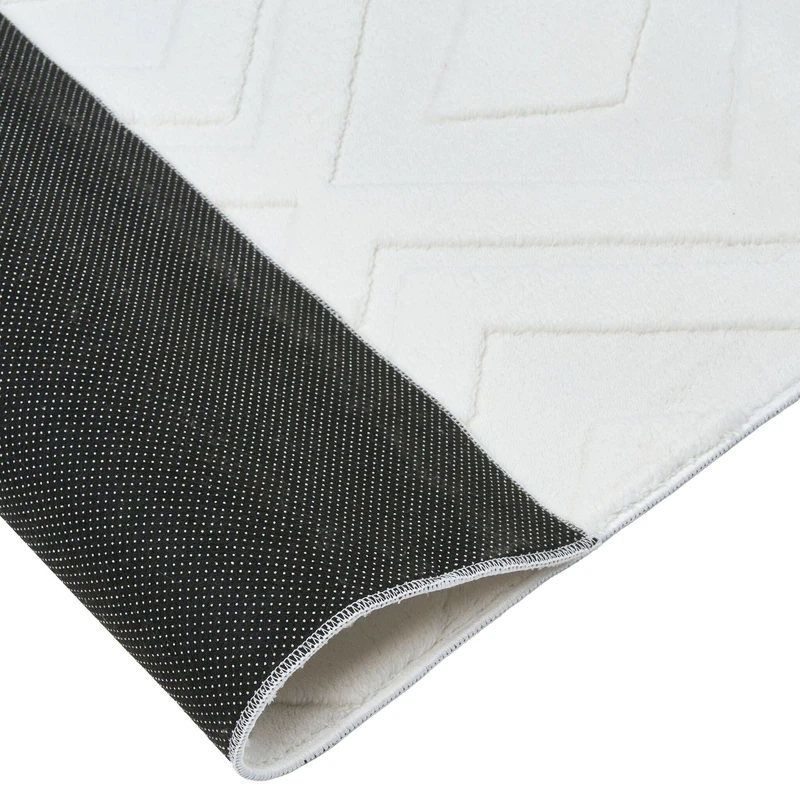 Beliani Kilimas KEVIREL Złamana biel 80 x 300 cm