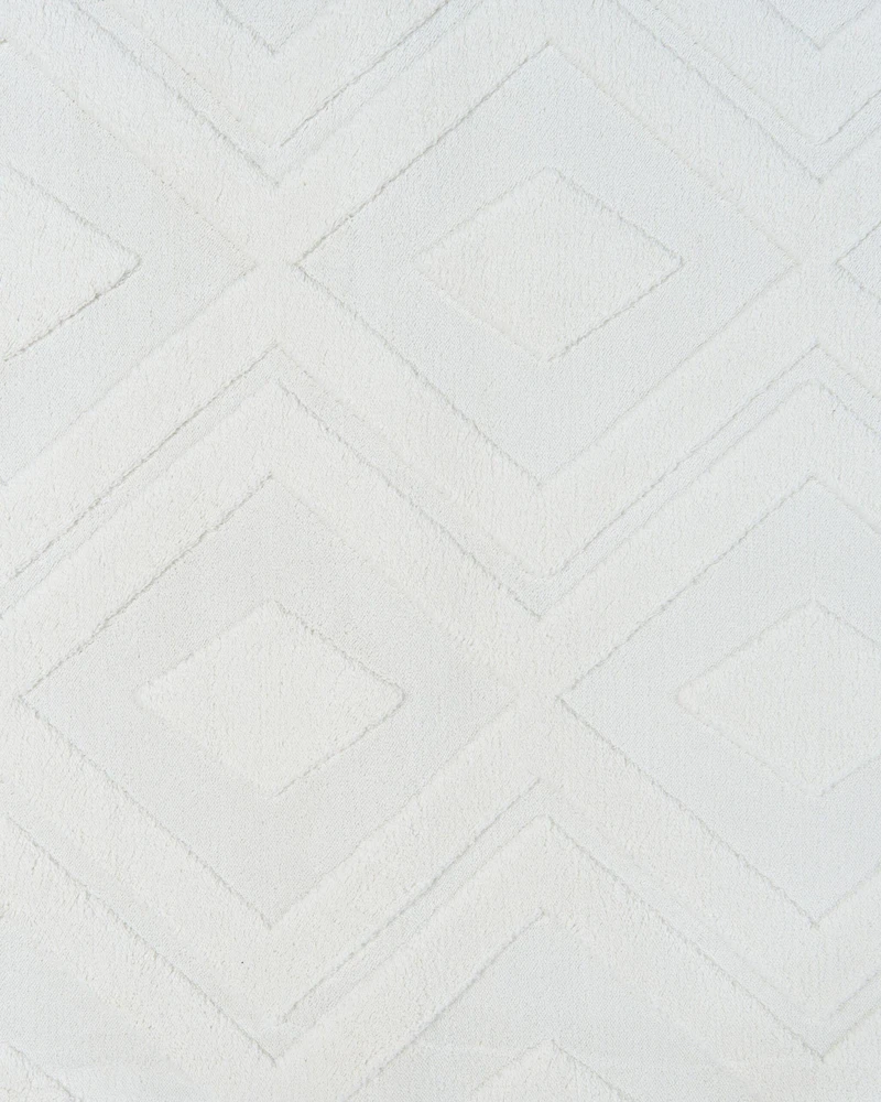 Beliani Kilimas KEVIREL Złamana biel 80 x 300 cm