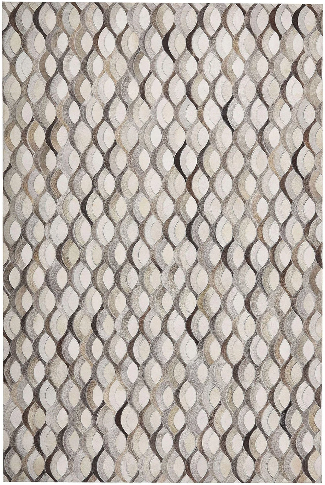Beliani Kilimas KIRCA smėlio spalvos 140 x 200 cm iš natūralios odos