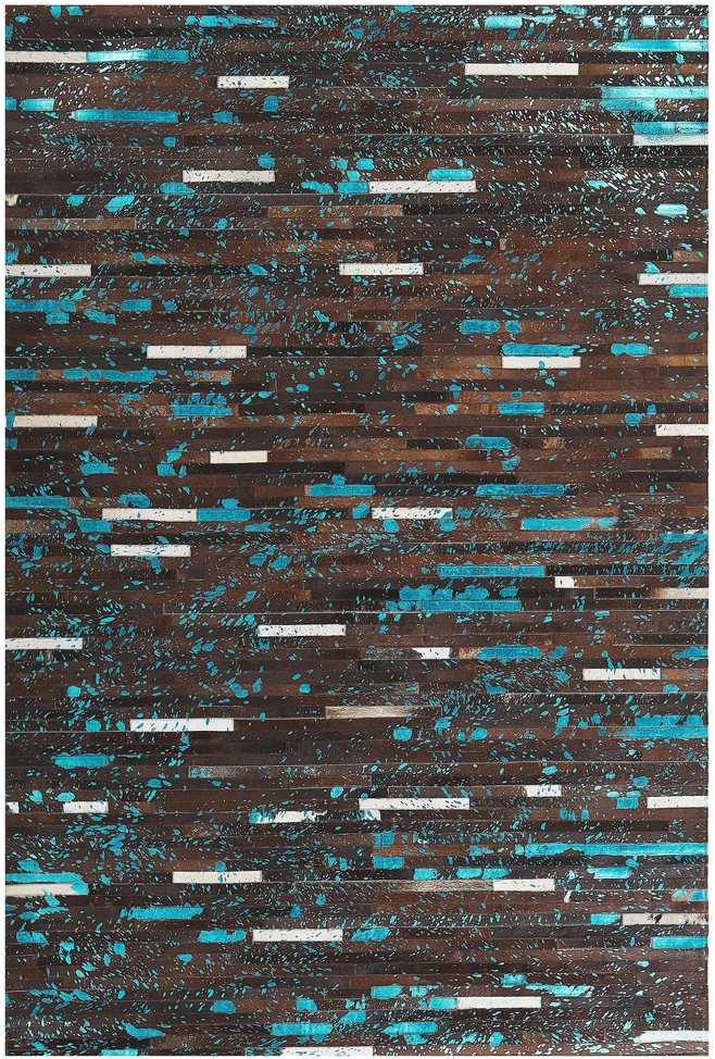 Beliani Kilimas KISIR tamsiai rudas 140 x 200 cm iš natūralios odos