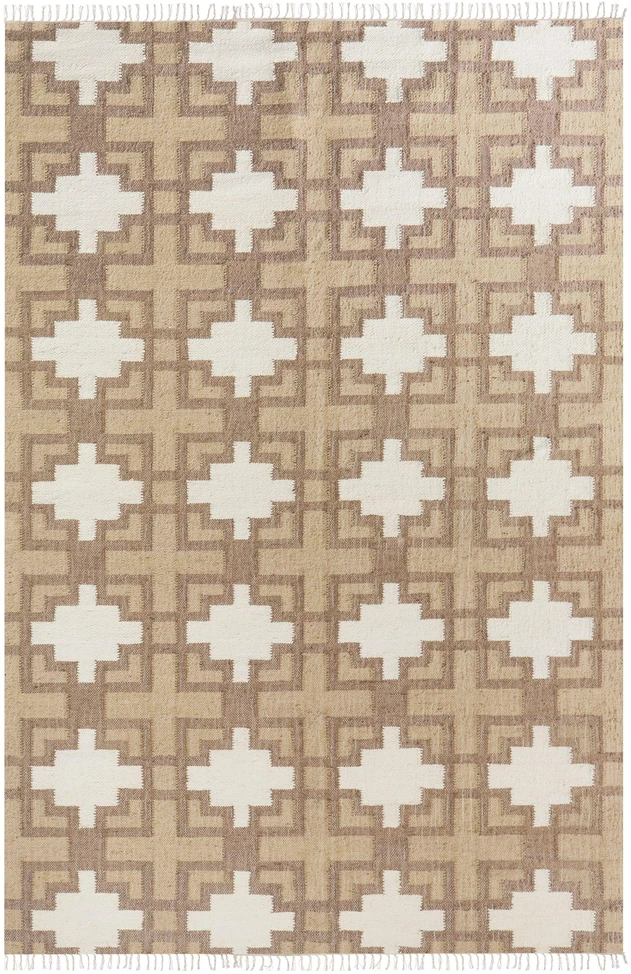 Beliani Kilimas KONURTAY smėlio spalvos 200 x 300 cm džiutas