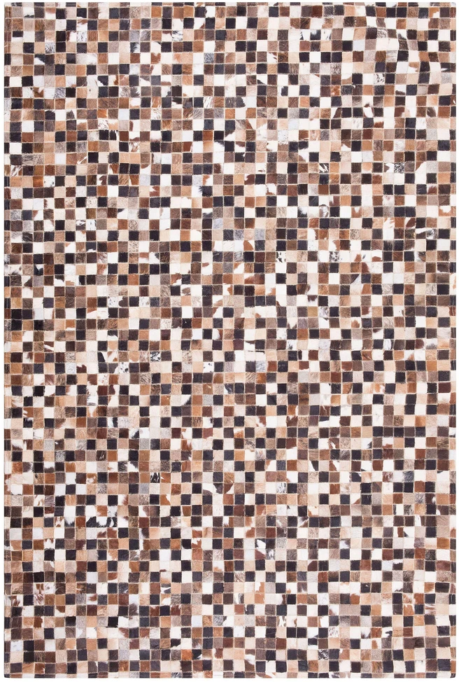 Beliani Kilimas KONYA rudos spalvos 160 x 230 cm, natūrali oda
