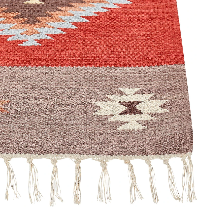 Beliani Kilimas LORUT spalvotas 80 x 300 cm medvilninis Kilim