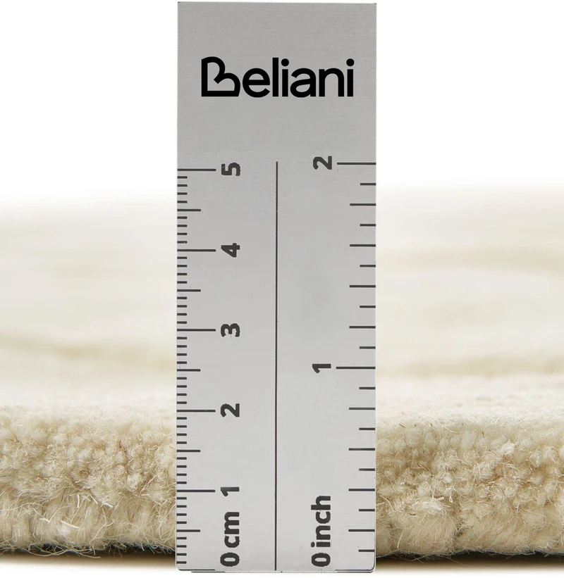 Beliani Kilimas LUNARA šviesiai smėlio spalvos, 160 × 230 cm, vilna