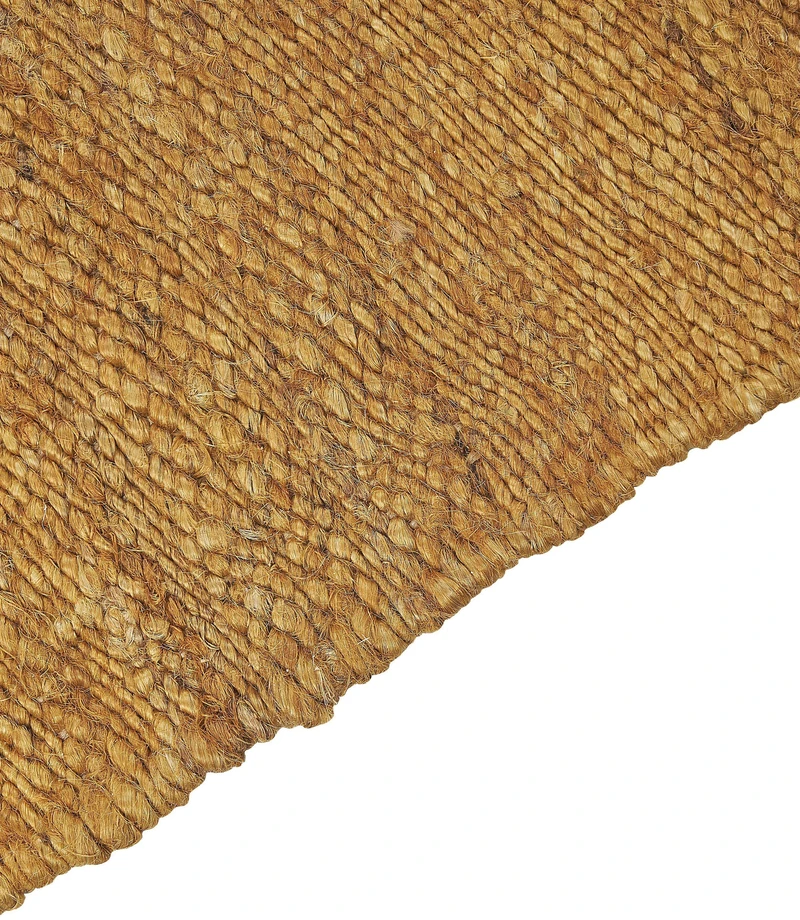 Beliani Kilimas LUNIA Garstyčių spalvos 80 x 150 cm Džiutas