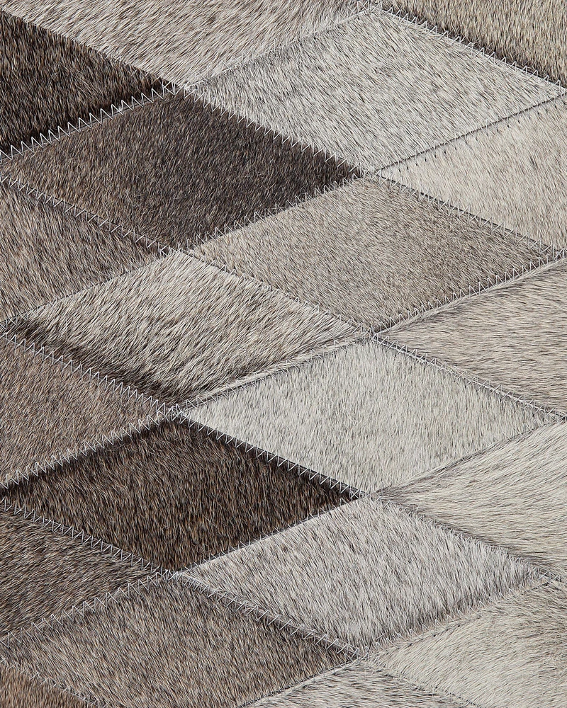 Beliani Kilimas MALDAN smėlio spalvos 140 x 200 cm Natūrali oda