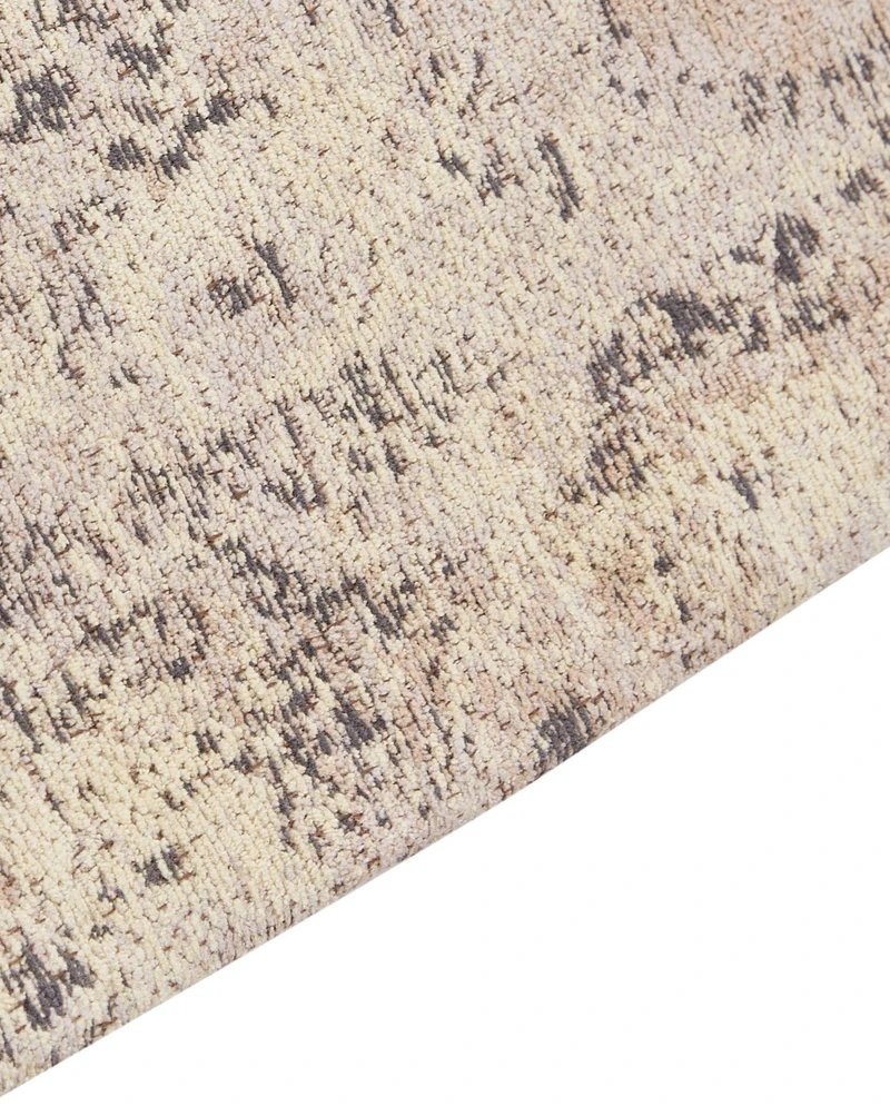 Beliani Kilimas MATARIM smėlio spalvos 200 x 300 cm medvilninis