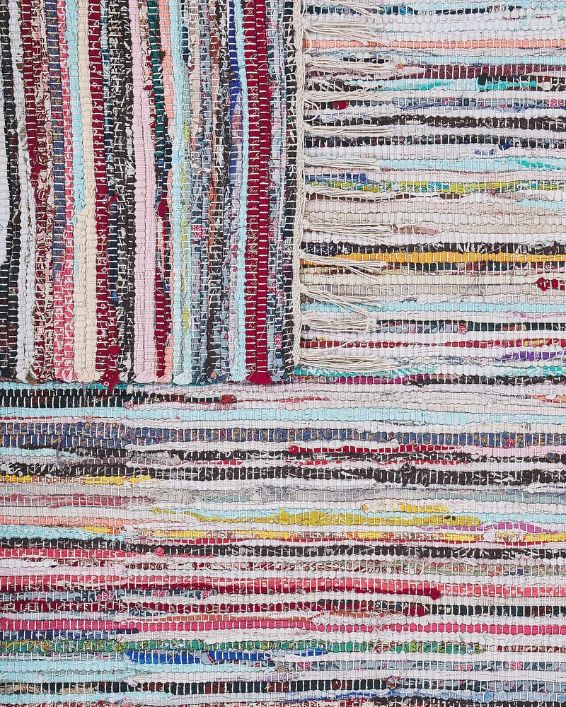 Beliani Kilimas MERSIN spalvotas 140 x 200 cm medvilninis