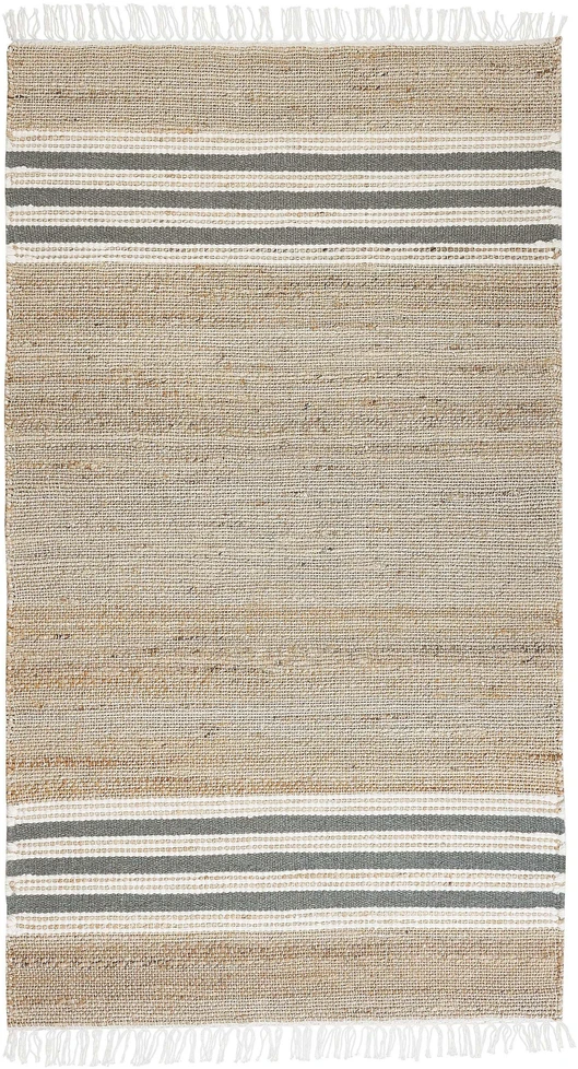 Beliani Kilimas MIRZA pilkas 80 x 150 cm džiutas