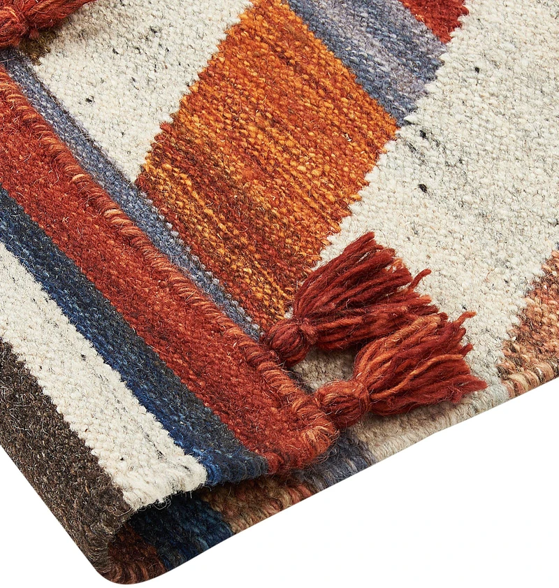 Beliani Kilimas MRGASHAT spalvingas 200 x 300 cm vilnonis Kilim
