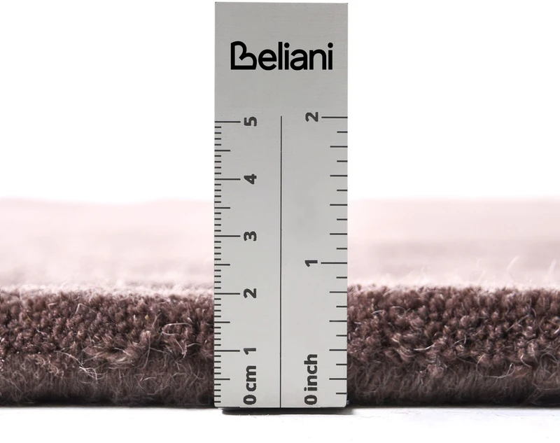 Beliani Kilimas NAINITAL tamsiai rudas 160 x 230 cm vilnonis