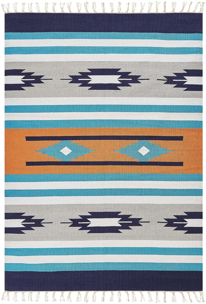 Beliani Kilimas NORATUS spalvingas 200 x 300 cm medvilninis kilim
