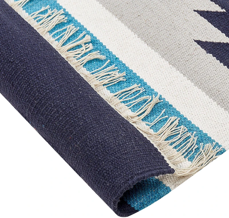 Beliani Kilimas NORATUS spalvingas 200 x 300 cm medvilninis kilim
