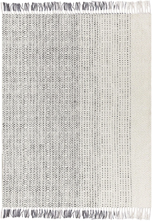 Beliani Kilimas OMERLI baltas 140 x 200 cm, vilna