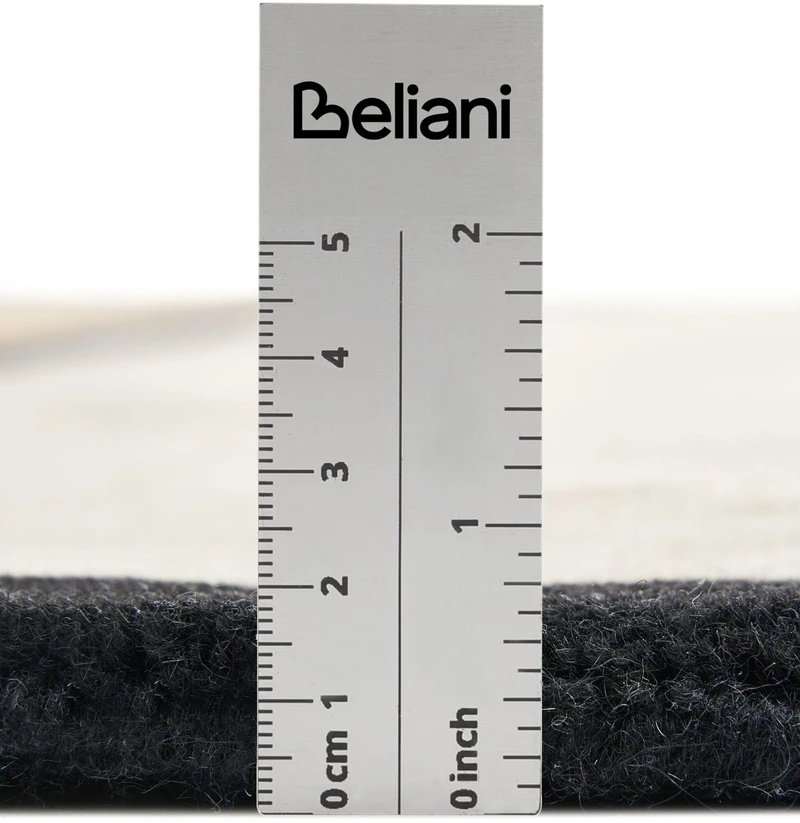 Beliani Kilimas SAKARO, smėlio ir pilkos spalvos, ø 160 cm, vilnonis