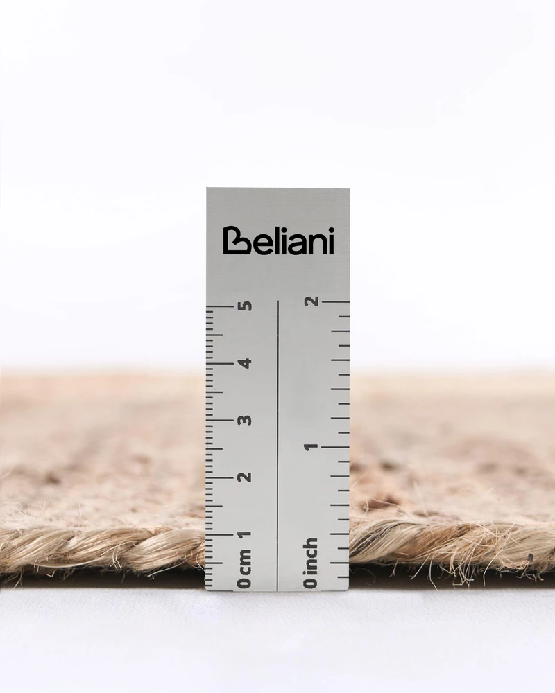 Beliani Kilimas SANGLI smėlio spalvos 200 x 300 cm džiutas