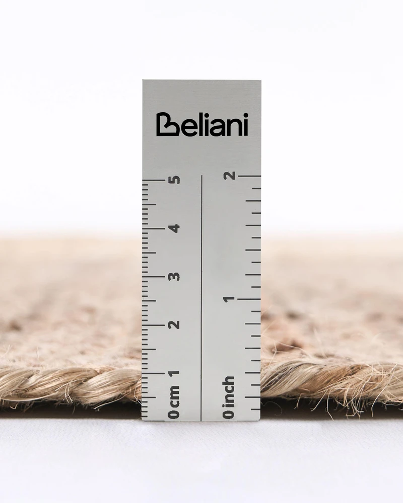 Beliani Kilimas SANGLI smėlio spalvos 80 x 300 cm džiuto