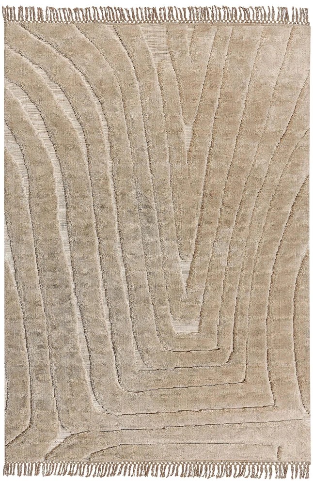 Beliani Kilimas SAZOO smėlio spalvos 160 x 230 cm