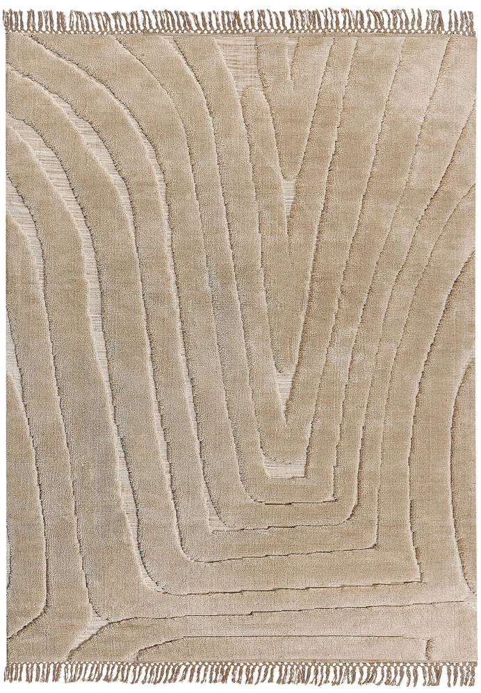 Beliani Kilimas SAZOO Smėlio spalvos 300 x 400 cm
