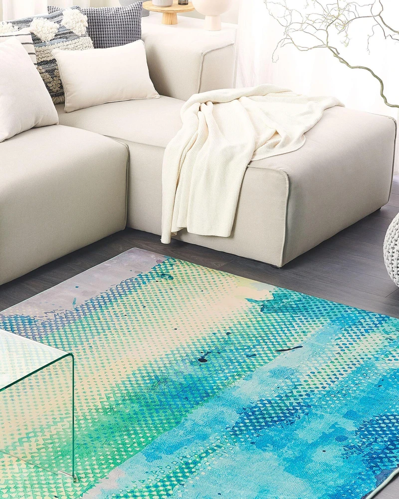 Beliani Kilimas SUSUZ mėlynas 160 x 230 cm