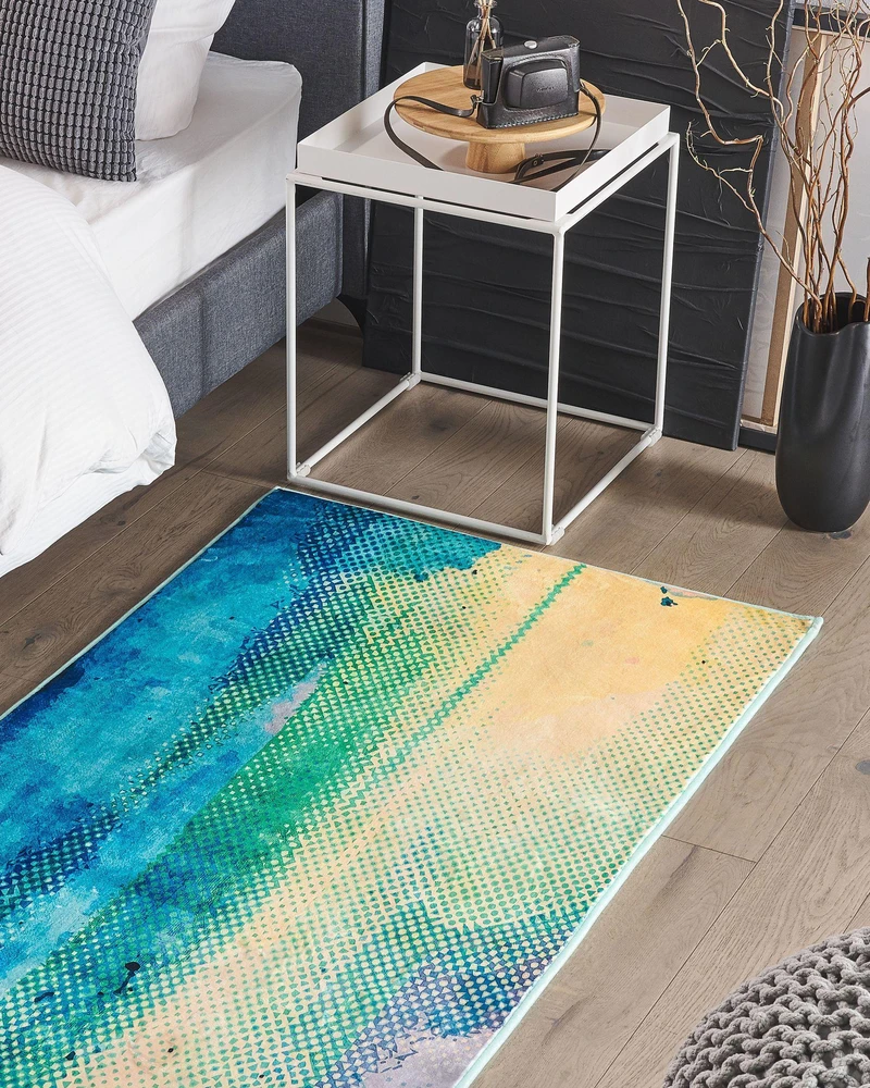 Beliani Kilimas SUSUZ mėlynas 80 x 150 cm