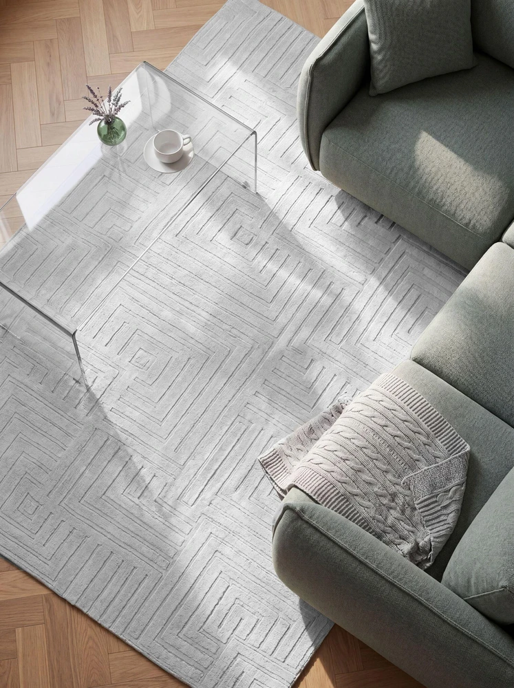 Beliani Kilimas TAMIREL, pilkas, 160 × 230 cm