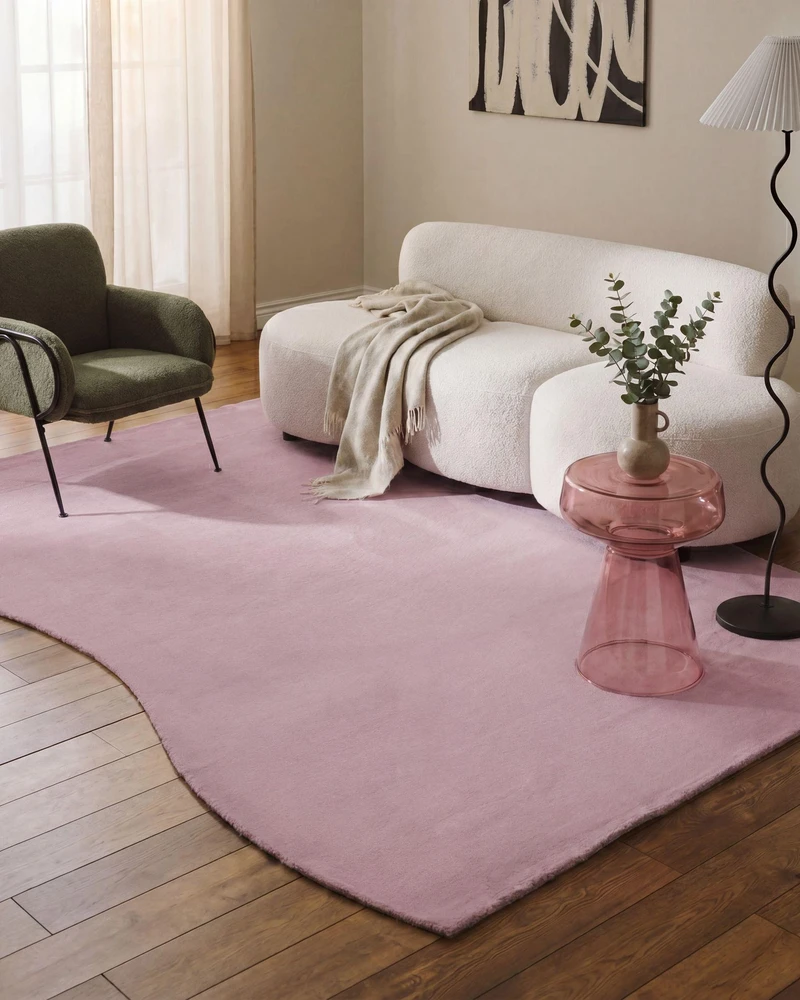 Beliani Kilimas TANGRA šviesiai violetinis 160 x 230 cm