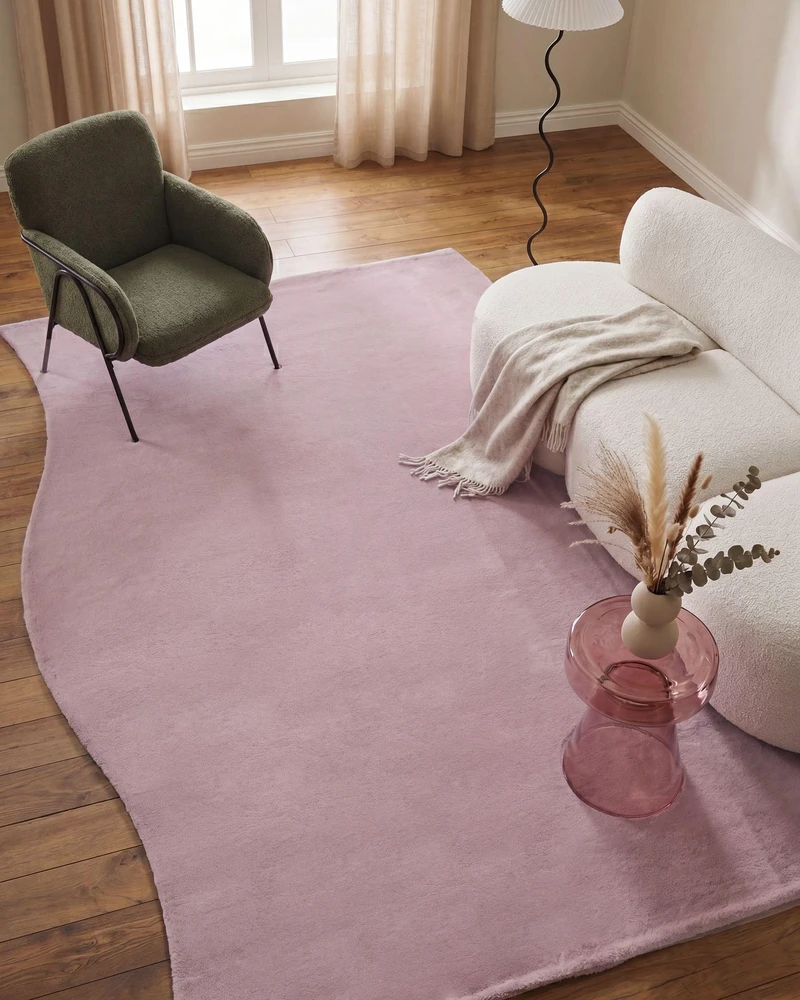 Beliani Kilimas TANGRA šviesiai violetinis 160 x 230 cm