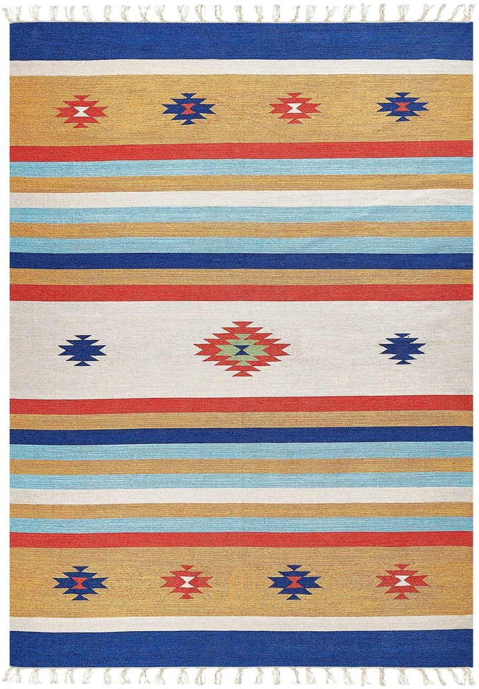 Beliani Kilimas TARONIK spalvotas 200 x 300 cm medvilninis Kilim