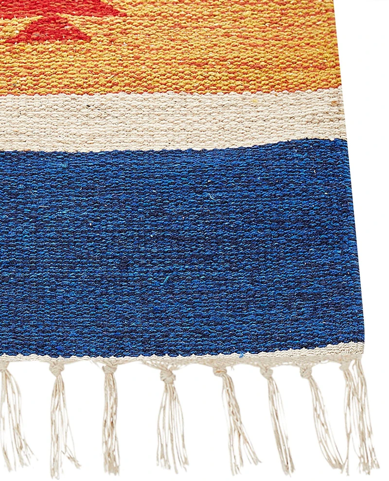 Beliani Kilimas TARONIK spalvotas 200 x 300 cm medvilninis Kilim