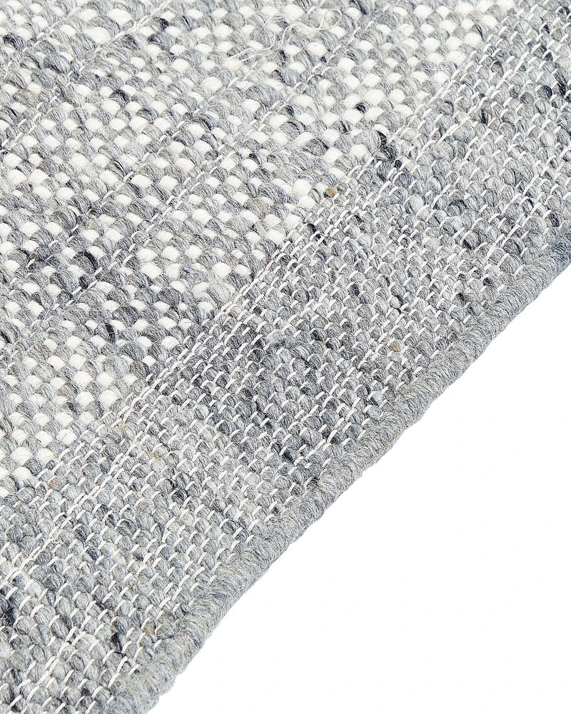 Beliani Kilimas TATLISU pilkas 80 x 150 cm vilnonis