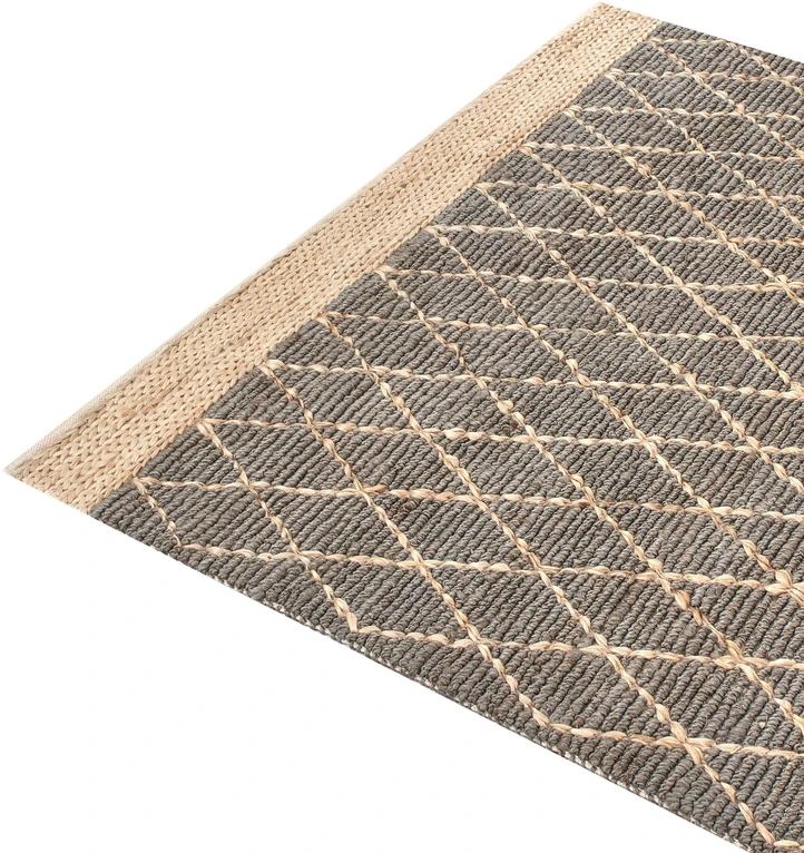 Beliani Kilimas TELLIKAYA pilkas 200 x 300 cm džiutas