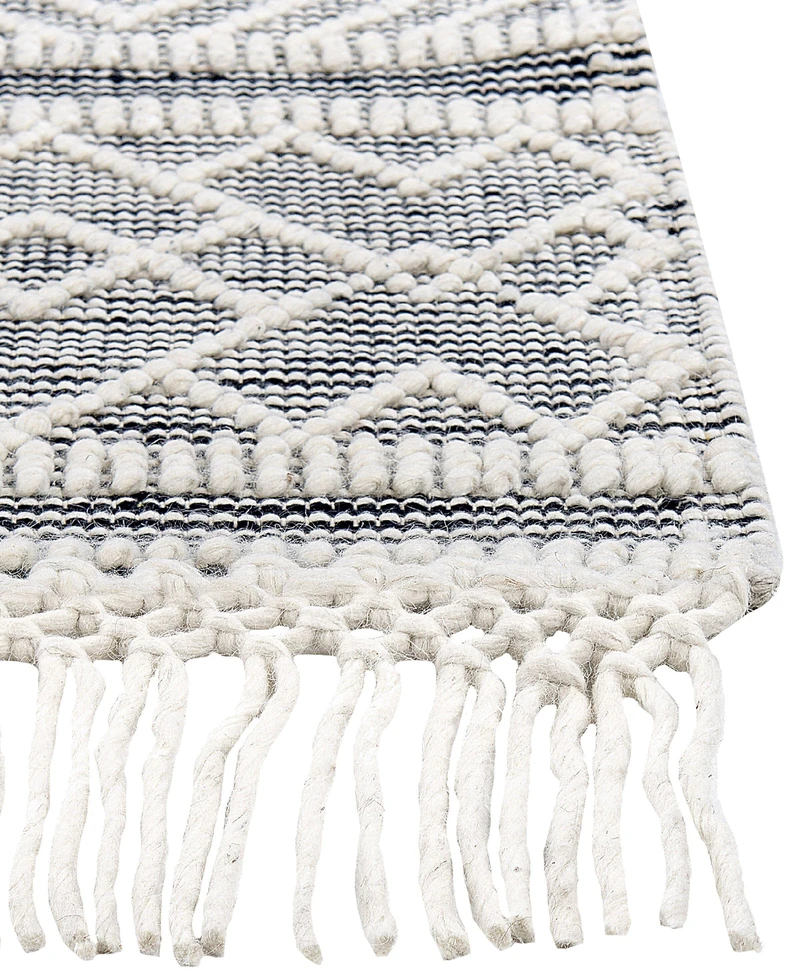 Beliani Kilimas TOPRAKKALE pilkas 160 x 230 cm vilnos