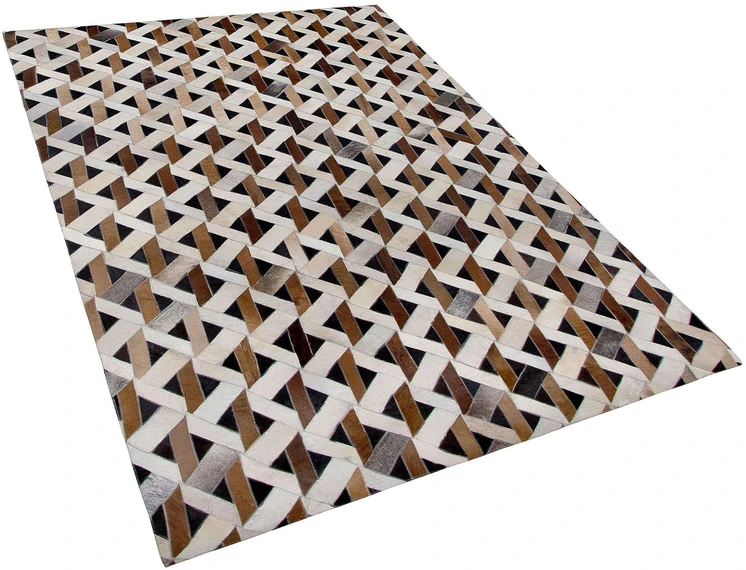 Beliani Kilimas TUGLU rudas 160 x 230 cm natūrali oda