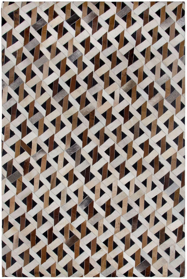 Beliani Kilimas TUGLU rudas 160 x 230 cm natūrali oda