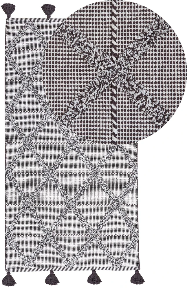Beliani Kilimas TUZLA rudas 80 x 150 cm medvilninis
