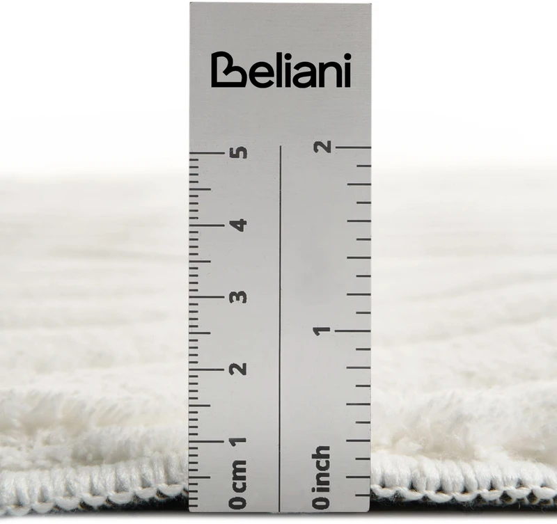 Beliani Kilimas TWYNAM, lūžtanti balta, 160 × 160 cm