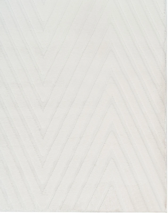 Beliani Kilimas TWYNAM, lūžtanti balta, 160 × 160 cm
