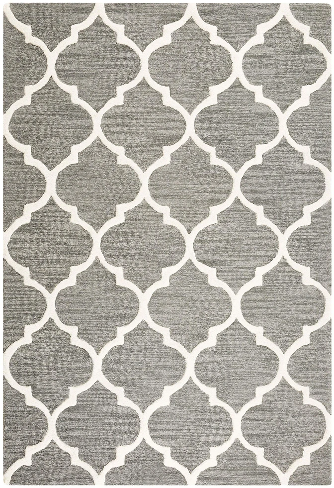 Beliani Kilimas YALOVA pilkas 140 x 200 cm vilnonis
