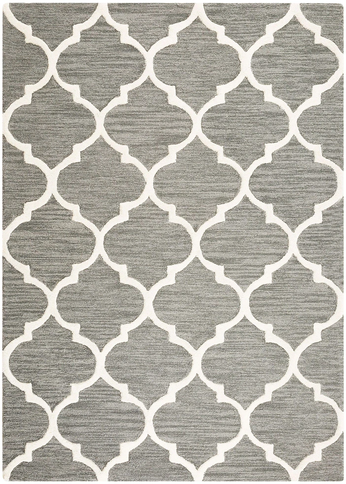 Beliani YALOVA vilnonis kilimas, 160 X 230 cm, pilkos spalvos