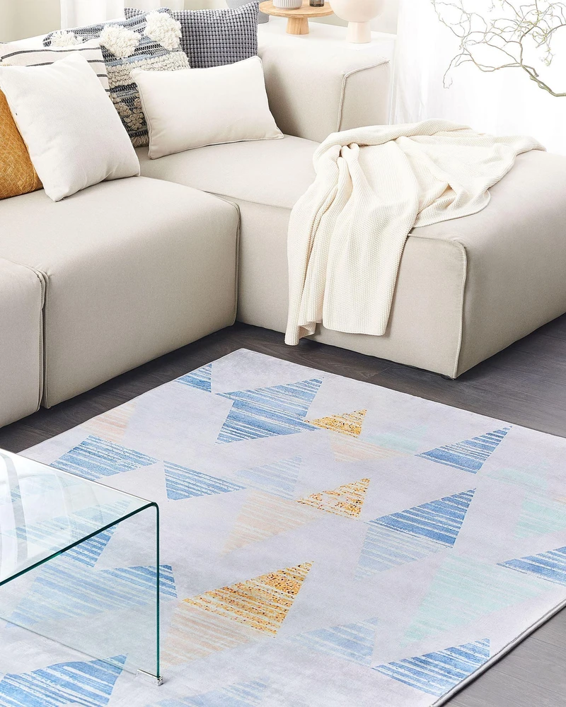 Beliani Kilimas YAYLA, pilkas, 140 x 200 cm