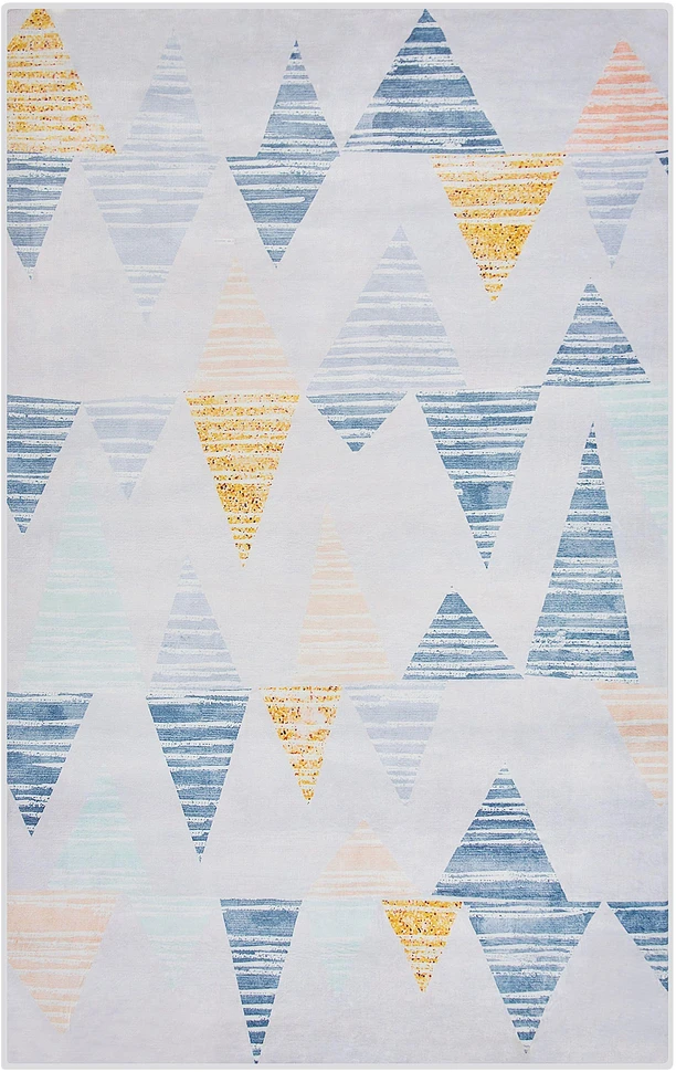 Beliani Kilimas YAYLA, pilkas, 140 x 200 cm