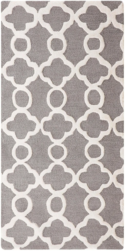 Beliani Kilimas ZILE pilkas 80 x 150 cm vilnonis