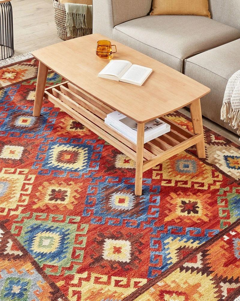 Beliani Kilimas ZOVUNI spalvotas 160 x 230 cm vilnonis kilimas