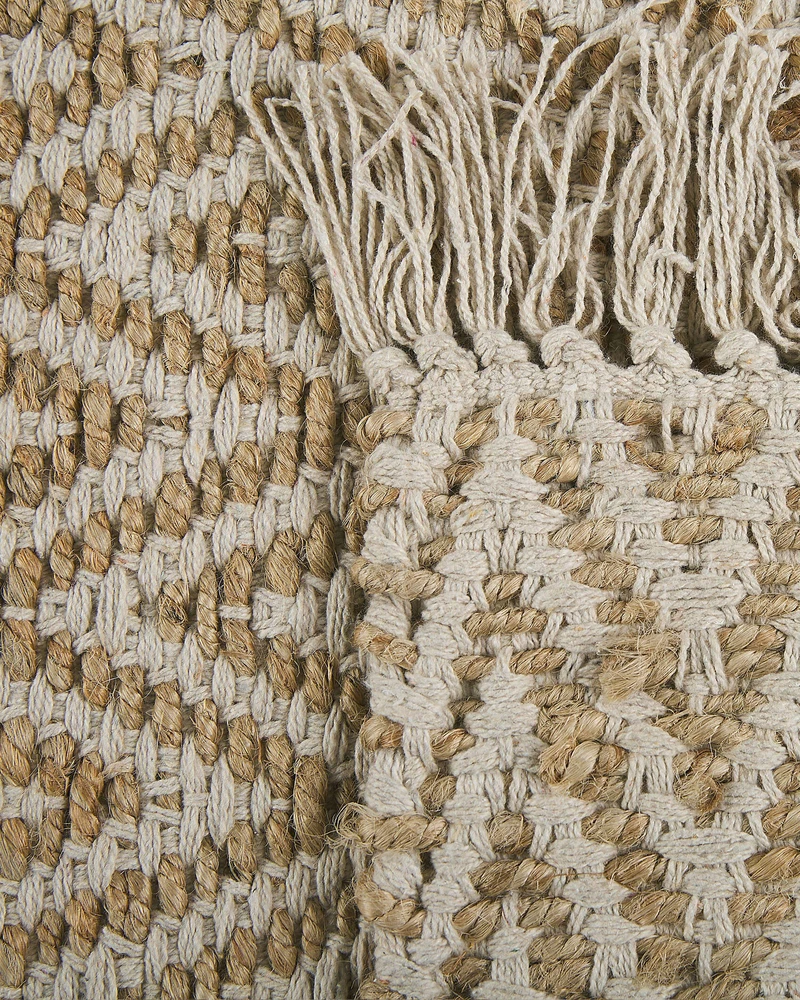 Beliani Kilimėlis AFRIN smėlio spalvos 50 x 80 cm džiutas