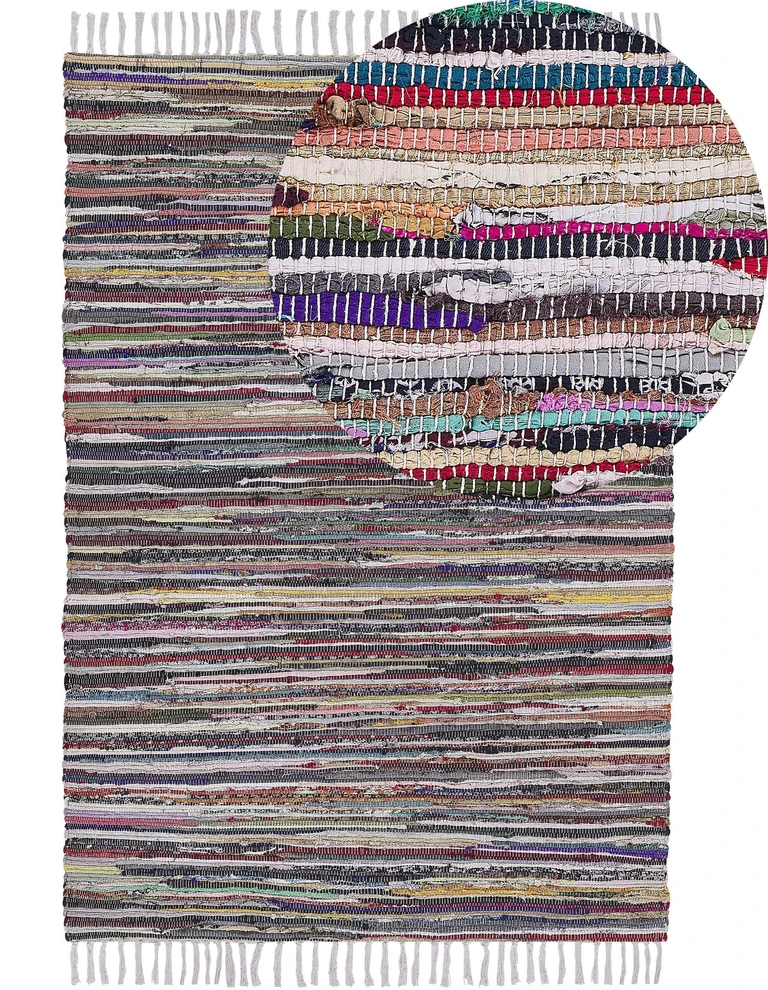Beliani Kilimėlis DANCA baltas 160 x 230 cm