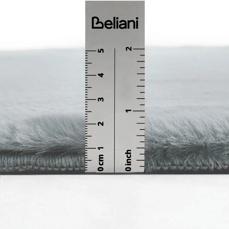 Beliani Kilimėlis DAWA šviesiai pilkas 80 x 300 cm