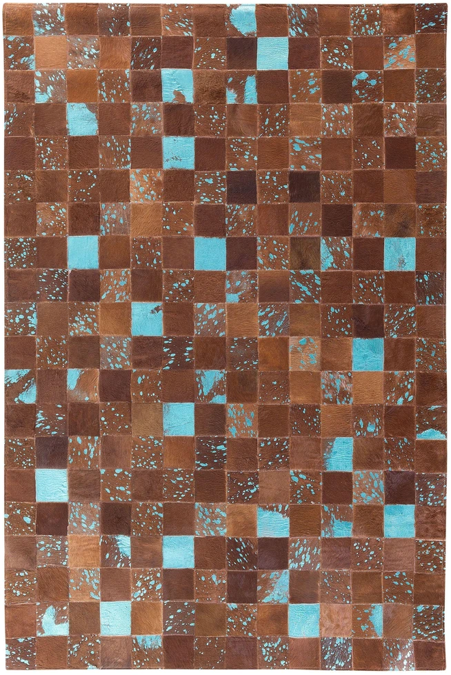 Beliani Kiliminis ALIAGA rudas 160 x 230 cm natūrali oda