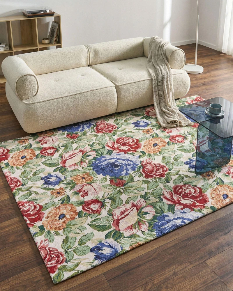 Beliani Kiliminis FARWAN spalvingas 200 x 300 cm medvilninis