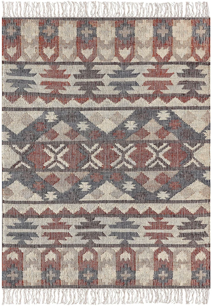 Beliani Kiliminis KALFA spalvotas 160 x 230 cm džiutas
